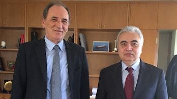 Executive Director Meets With Greek Minister For Environment And Energy