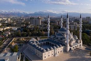 Aerial view of Bishkek, Kyrgyzstan