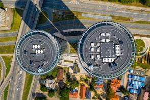 Aerial View On The Z Towers In The Center Of Riga Latvia Shutterstock 1654649362